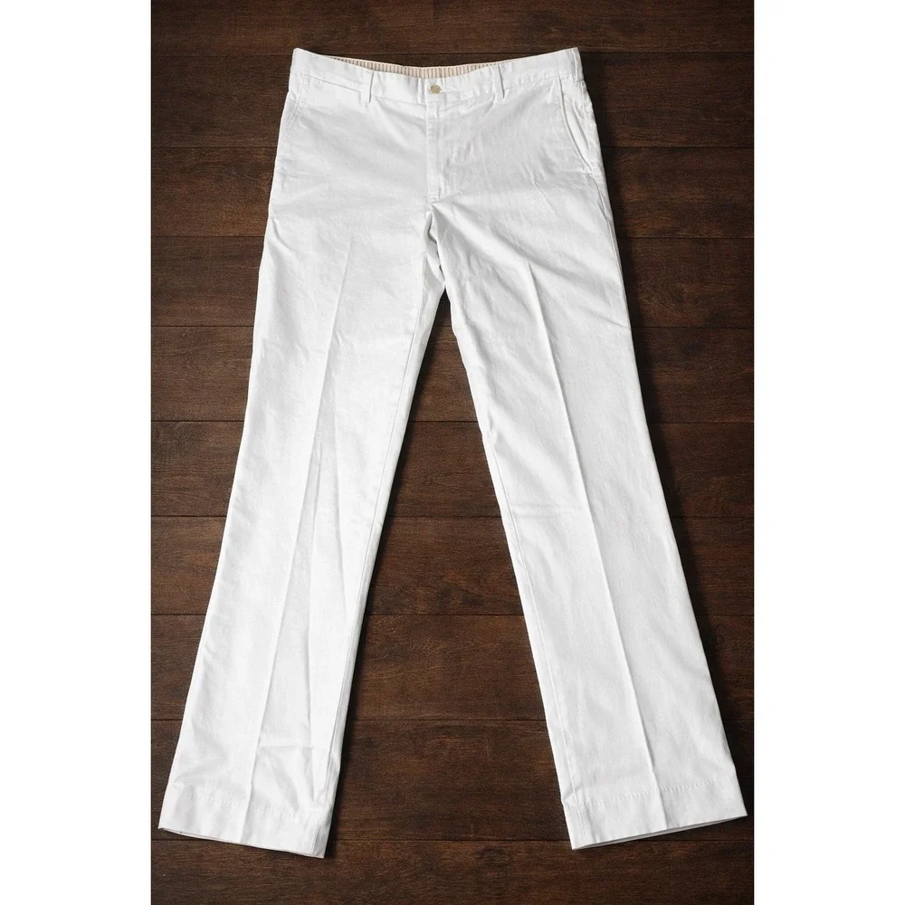 Bills Khakis Slim Fit Pants Mens 40 Beige Cotton Chino Dress Casual USA